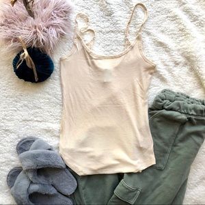 Hinge Cream Tank Top